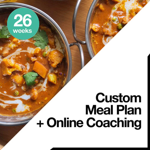 VIP - 6 Months Custom Meal Plan + Custom Training Plan + Online Coaching